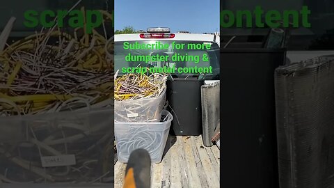 Guess how much I get paid for this dumpster diving scrap metal haul! #shortsvideo #dumpsterdiving