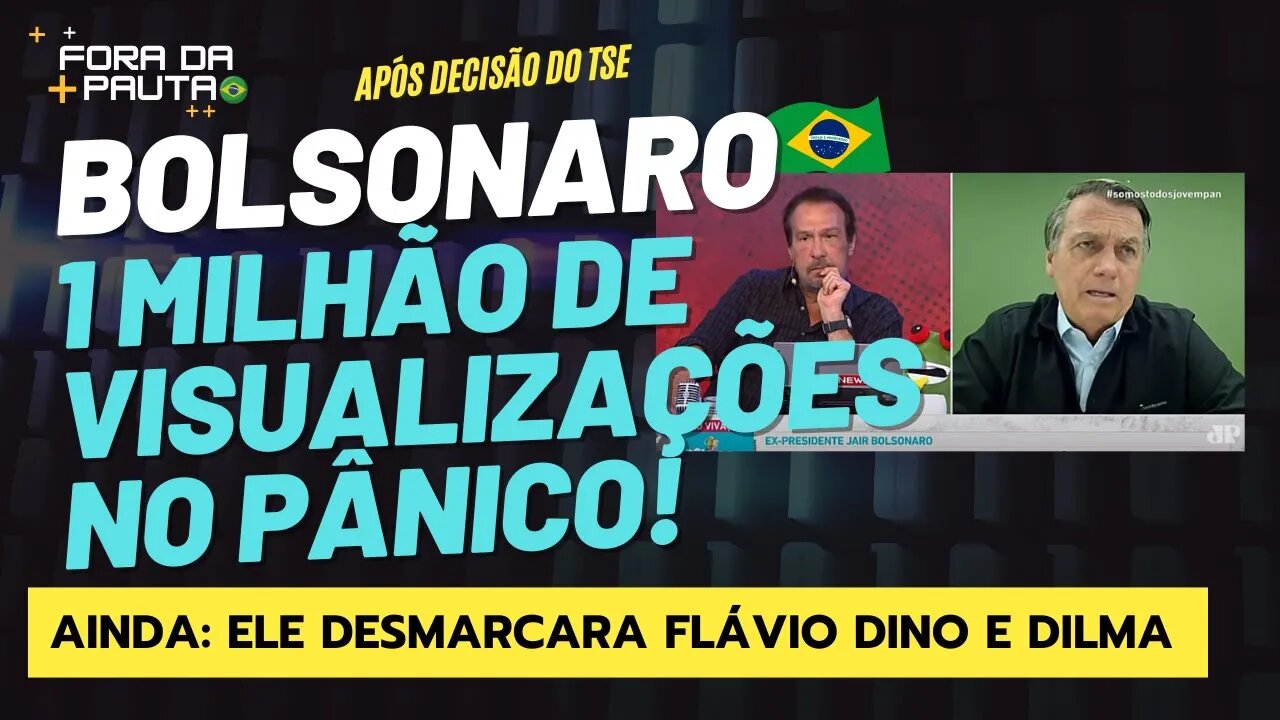 Bolsonaro no Pânico revela reunião de Dilma com Embaixadores em 2016. E aí TSE/TCU?