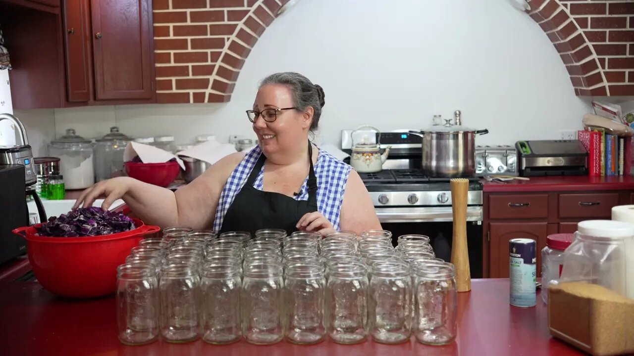 Canning Pickled Red Cabbage