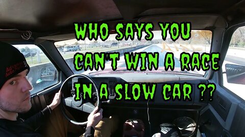 bracket racing a slow car !