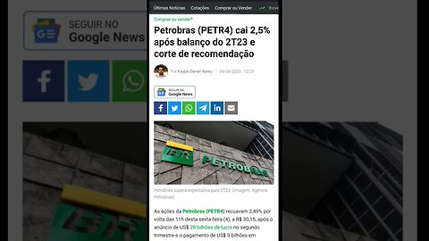 Petrobras. #educaçãofinanceira #finançaspessoais