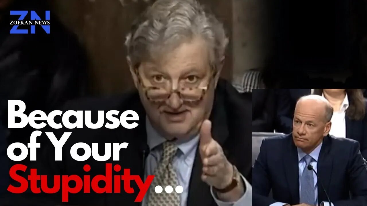 Senator John Kennedy Tells Gregory Becker He Did A Stupid Mistake