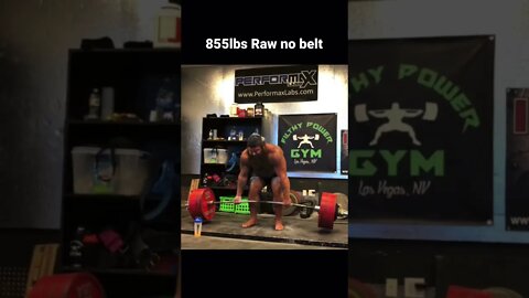 855lbs Raw Deadlift. But Wheres the Belt??