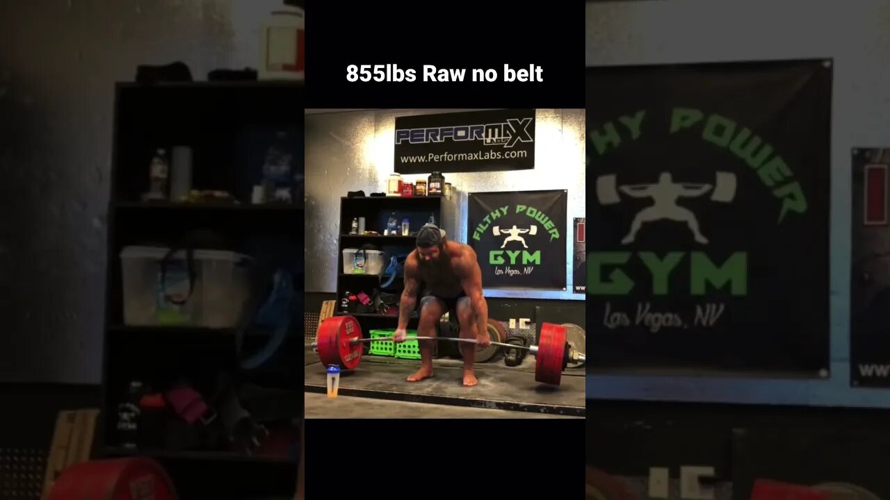 855lbs Raw Deadlift. But Wheres the Belt??