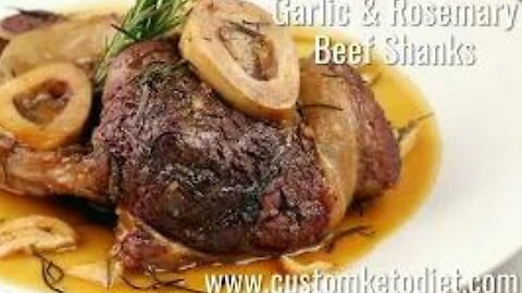 Garlic & Rosemary Beef Shanks.