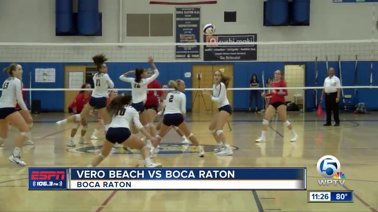 Boca Raton vs Vero Beach volleyball 10/29