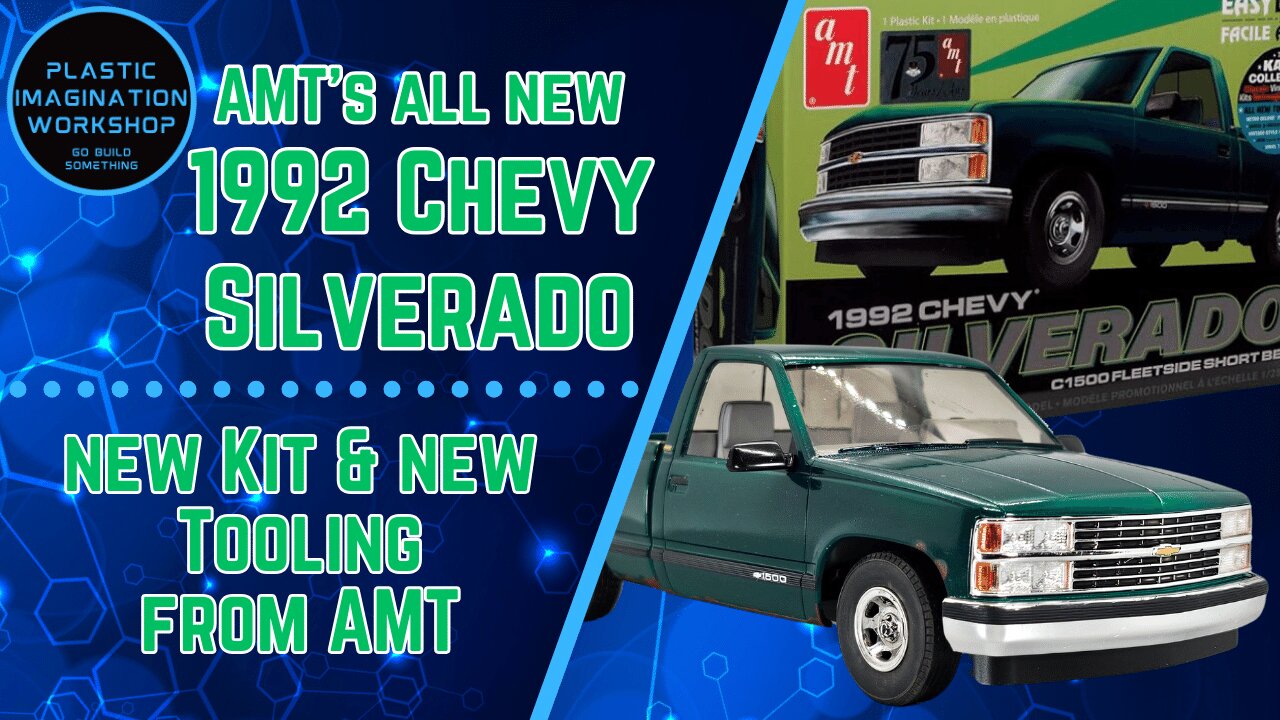 AMT's all new 1992 Chevy Silverado, C1500 - NEW TOOLING - Full build and review