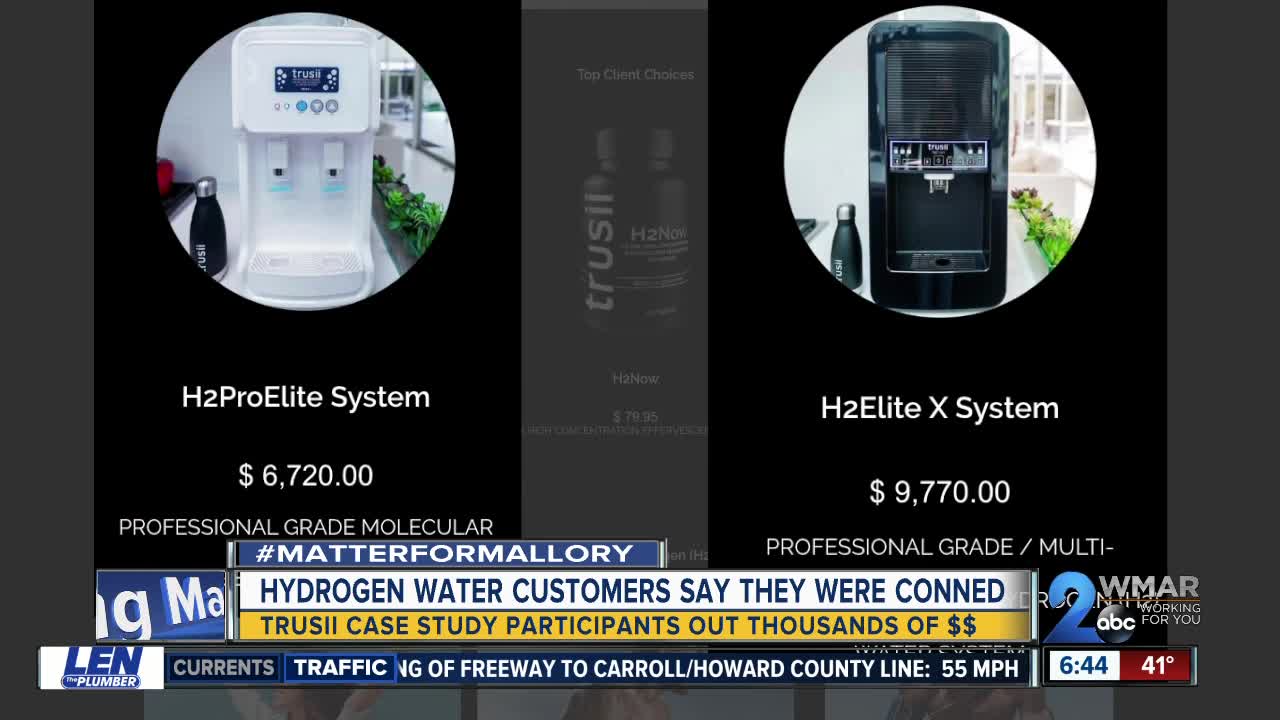 Hydrogen water customers say they were conned into buying expensive systems