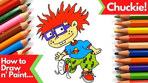 How to draw and paint Chuckie Rugrats