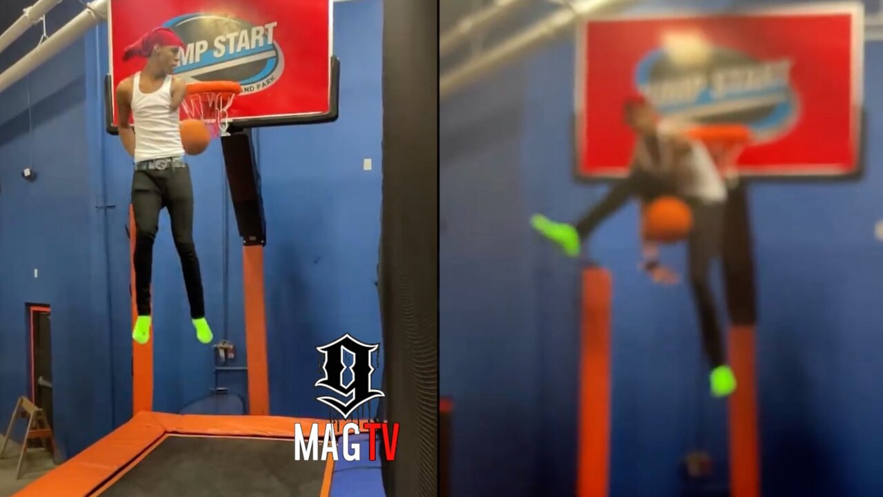 Enmanual Hansel Shows Off New Dunk Package At Jump Start! 🏀