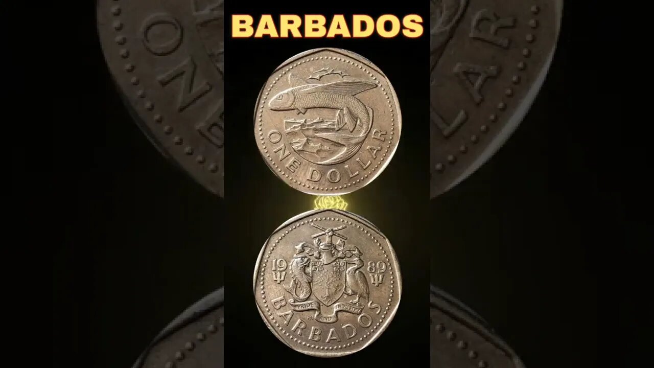 Barbados 1 dollar 1989.#shorts #coinnotesz