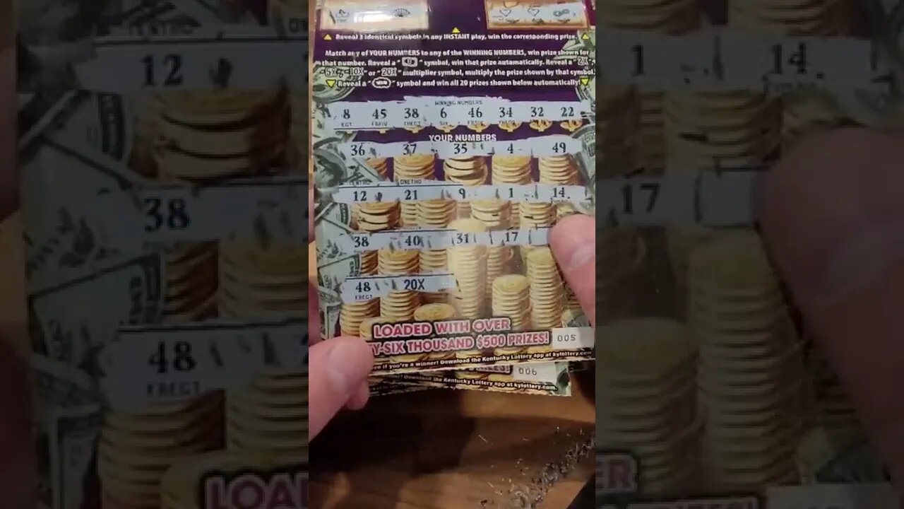 20X Lottery Ticket Winner! #lottery #lotterytickets