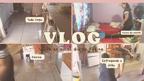 Volta as aulas- Lavei a cozinha- Vlog