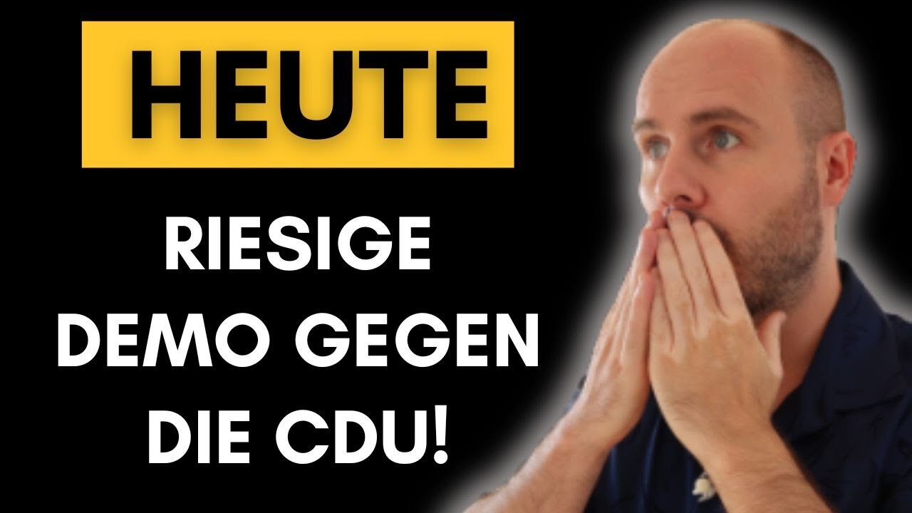 Politischer Verrat: Hundert-Tausende demonstrieren HEUTE gegen CDU!@Alexander Raue🙈