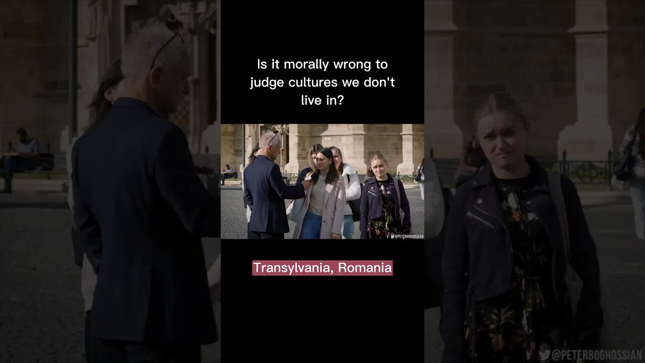 Should we morally judge cultures we don't live in? #peterboghossian #shorts