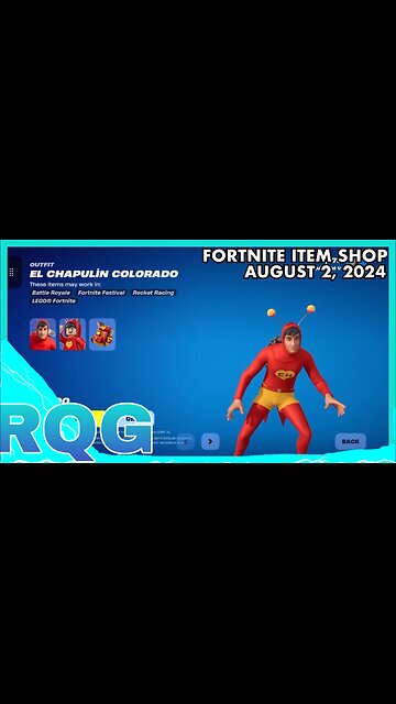 EL CHAPULÍN COLORADO IS FINALLY BACK! FORTNITE ITEM SHOP (August 2, 2024)