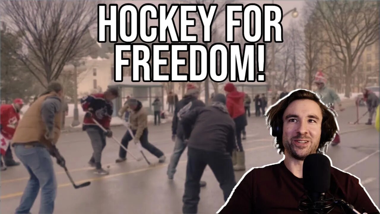 Hockey player reacts to Ottawa Freedom Convoy street hockey! Friggin HEARTWARMING man!
