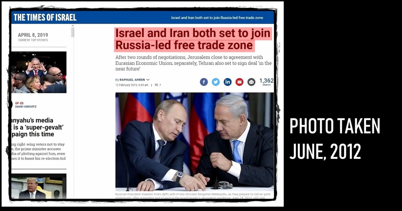 Israel and Russia in bed together