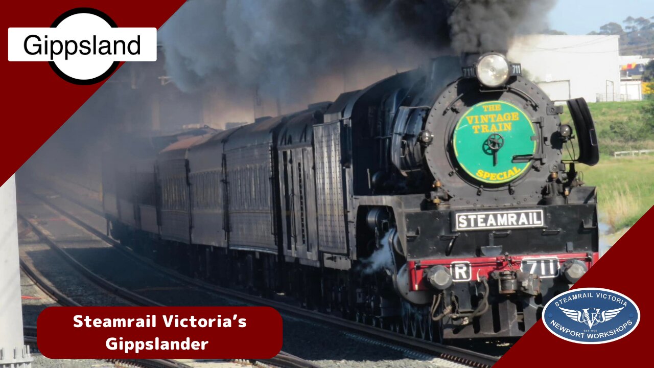 Steamrail Victoria's "The Gippslander" day trip ft R761 & R711