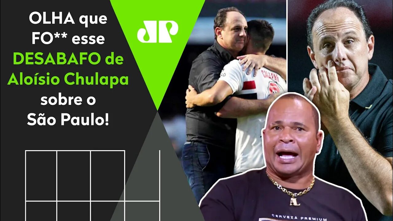 "É FO**, cara! TEM QUE RESPEITAR o Rogério Ceni!" Aloísio Chulapa DESABAFA sobre o São Paulo!