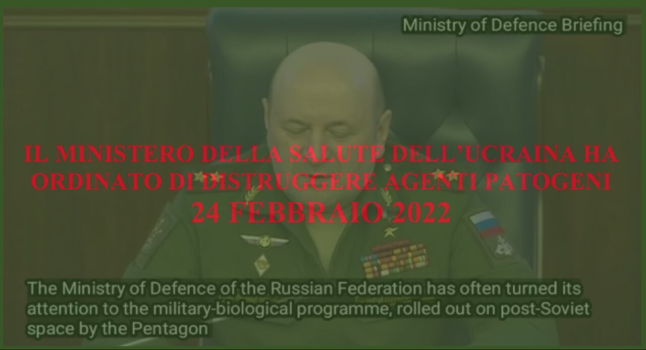 il Ministero della Salute dell'Ucraina distruggere i patogeni 24 febbraio 2022.