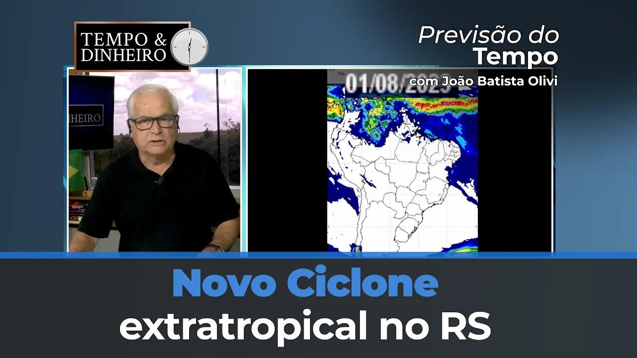 Novo Ciclone extratropical no RS ficará concentrado em alto-mar.