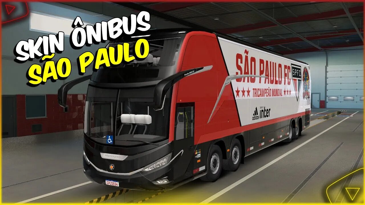 SKIN ONIBUS SAO PAULO PARA G8 1800DD DA MODSHOP EURO TRUCK SIMULATOR 2