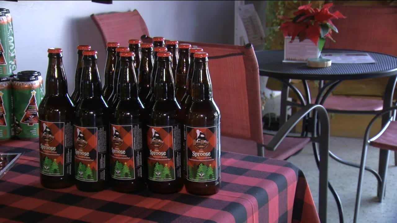 Black Husky 'Sproose' Beer made from Milwaukee Christmas Tree