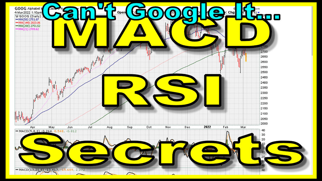 MACD & RSI Secrets - Google - Alphabet - GOOG - 1525