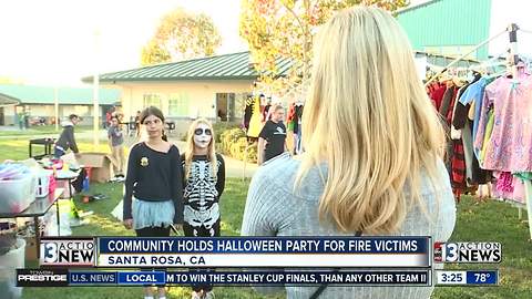 Halloween party for California kids, victims of wildfires