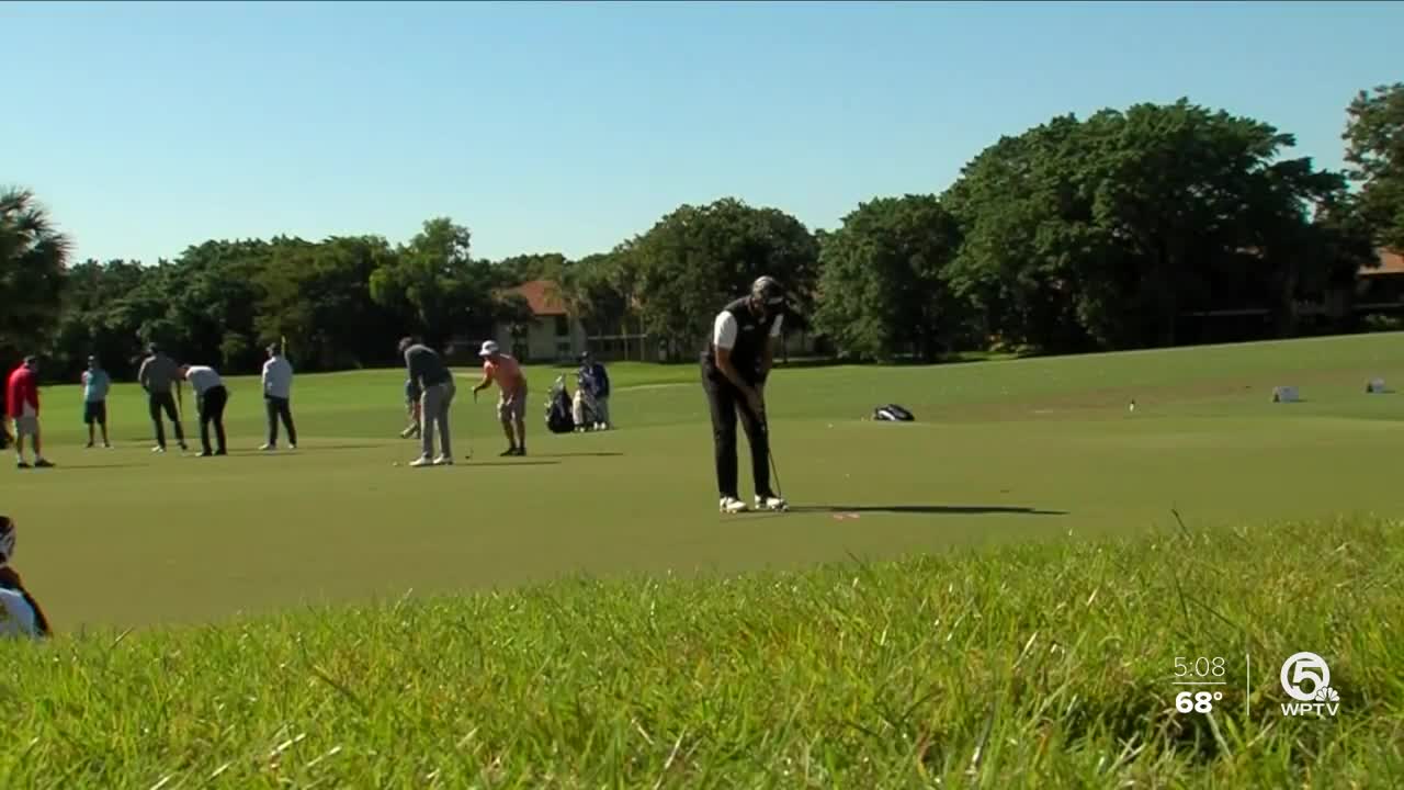 The Honda Classic underway in Palm Beach Gardens