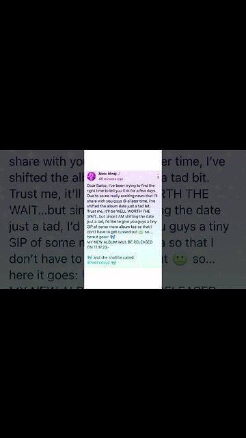 #nickiminaj announces new album dates !