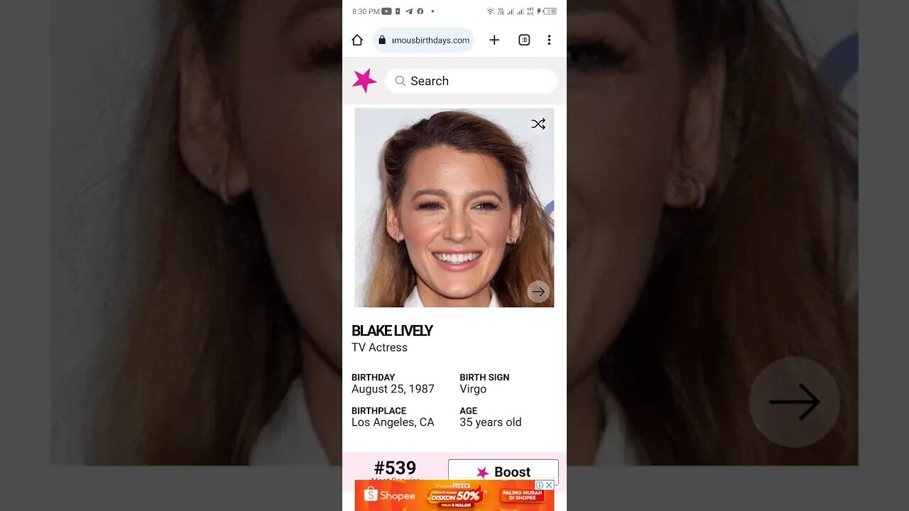 HAPPY 35 BIRTHDAY BLAKE LIVELY