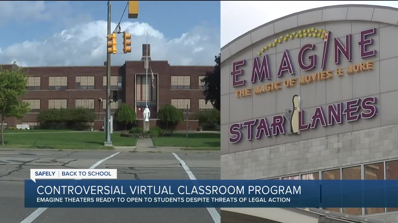 Controversial virtual classroom program at Emagine Theaters