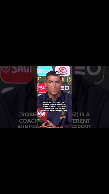 'Roberto Martinez is a coach with different mindset and a different experience!' | Cristiano Ronaldo