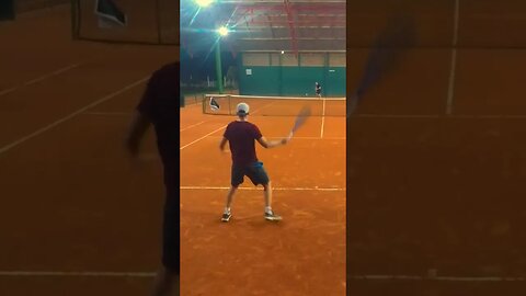 Ansiedade de acabar o ponto logo, termina em erro 🤡 #tennis #shorts #subscribe