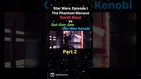 Darth Maul vs Qui-Gon Jinn & Obi-Wan Kenobi PART 2 #shorts