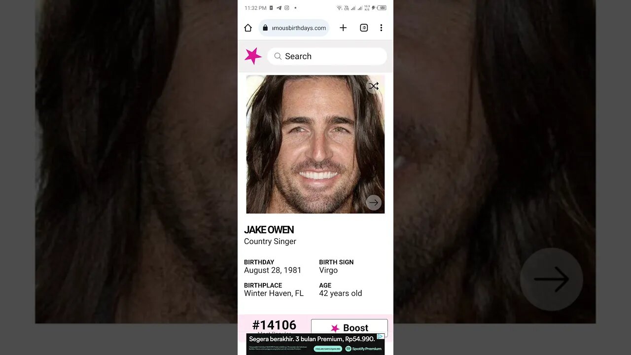 HAPPY 42 BIRTHDAY JAKE OWEN Country Singer