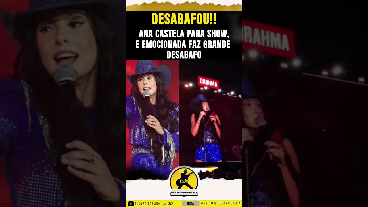 Ana Castela Desabafa Ao Vivo #annacastela #anacastelacantora #anacastelaboiadeira