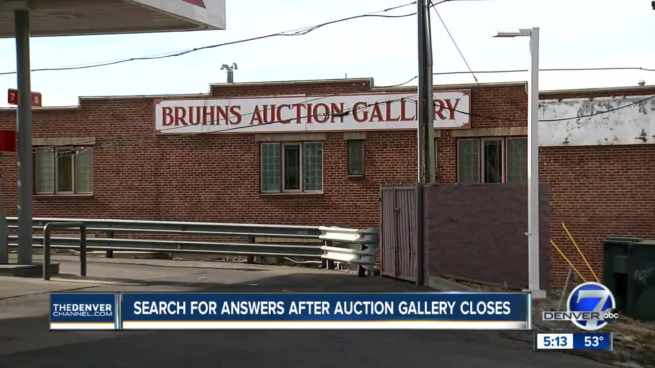 Centennial couple says the owner of a shuttered auction gallery still owes them money