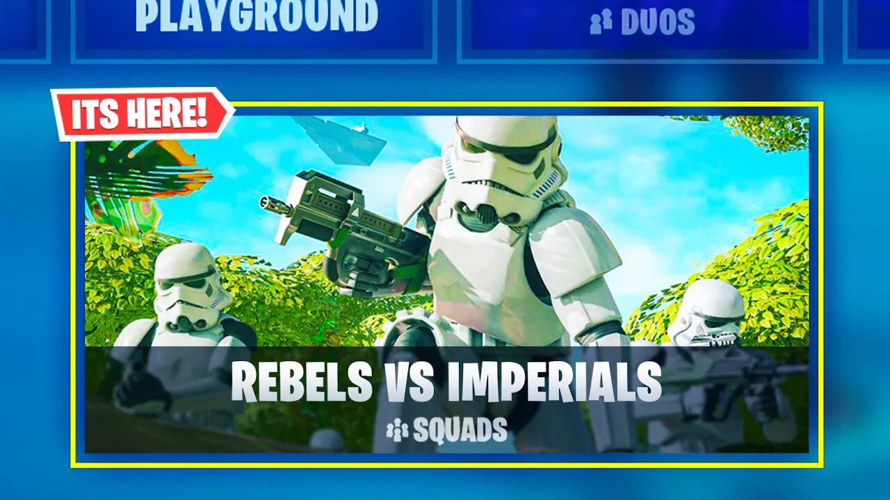 *NEW* "REBELS VS IMPERIALS" LTM In Fortnite Chapter 2! (Fortnite x Starwars)