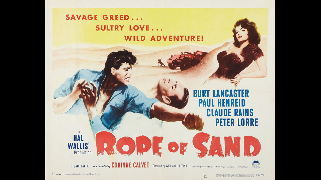 Rope of Sand (1949) | A classic film noir directed by William Dieterle