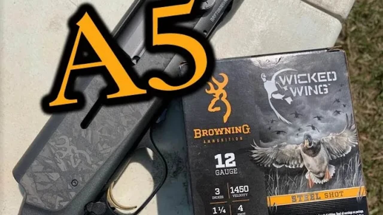 Browning A5 Wicked Wings Browning 12 Gauge Shotgun 12ga 3" #4 Wicked Wings Shell Pattern Test