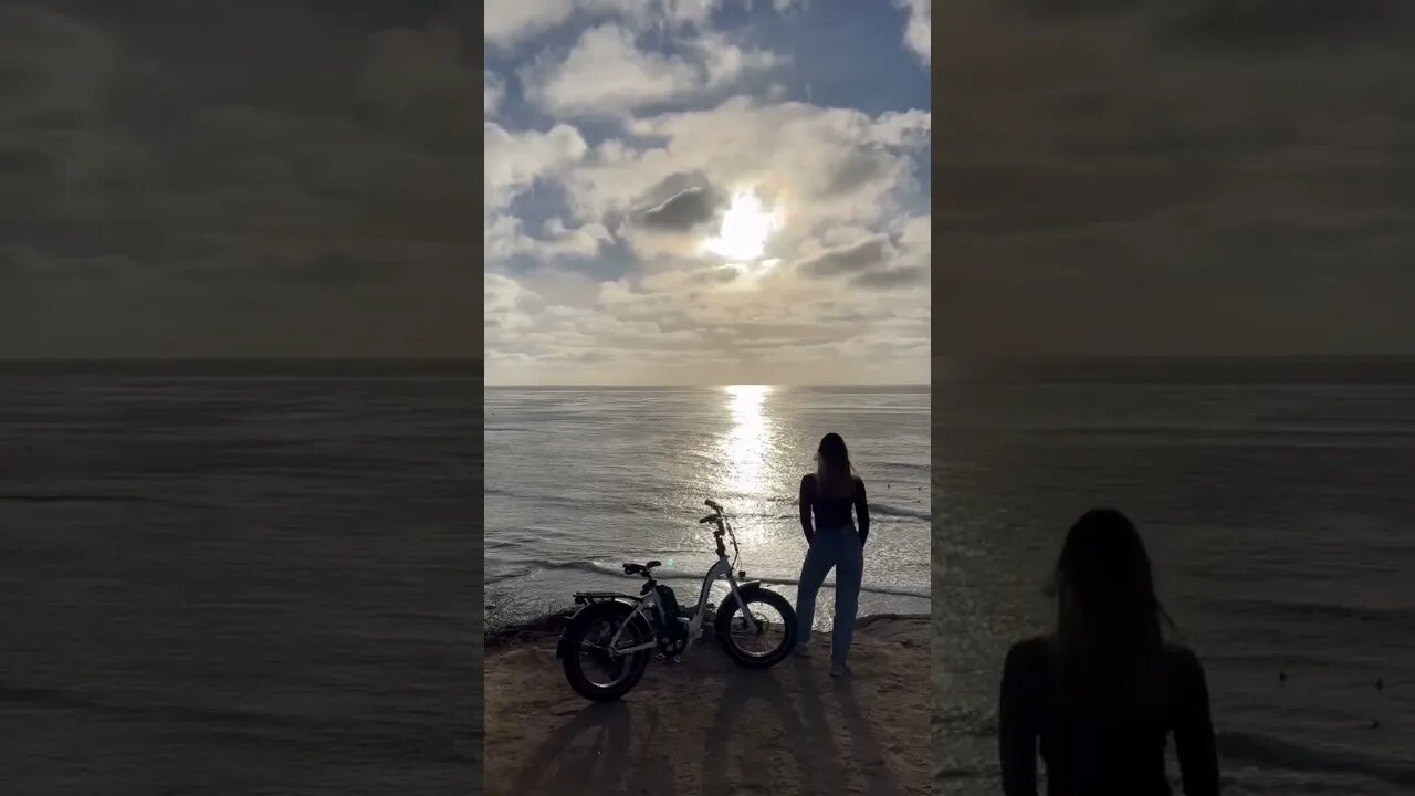 Stunning Beach Sunset E-Bike Ride #shorts #short