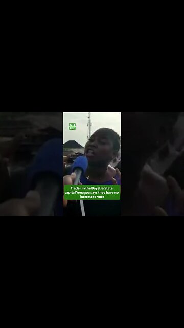 Trader in the Bayelsa State capital Yenagoa says they have no interest to vote #shorts