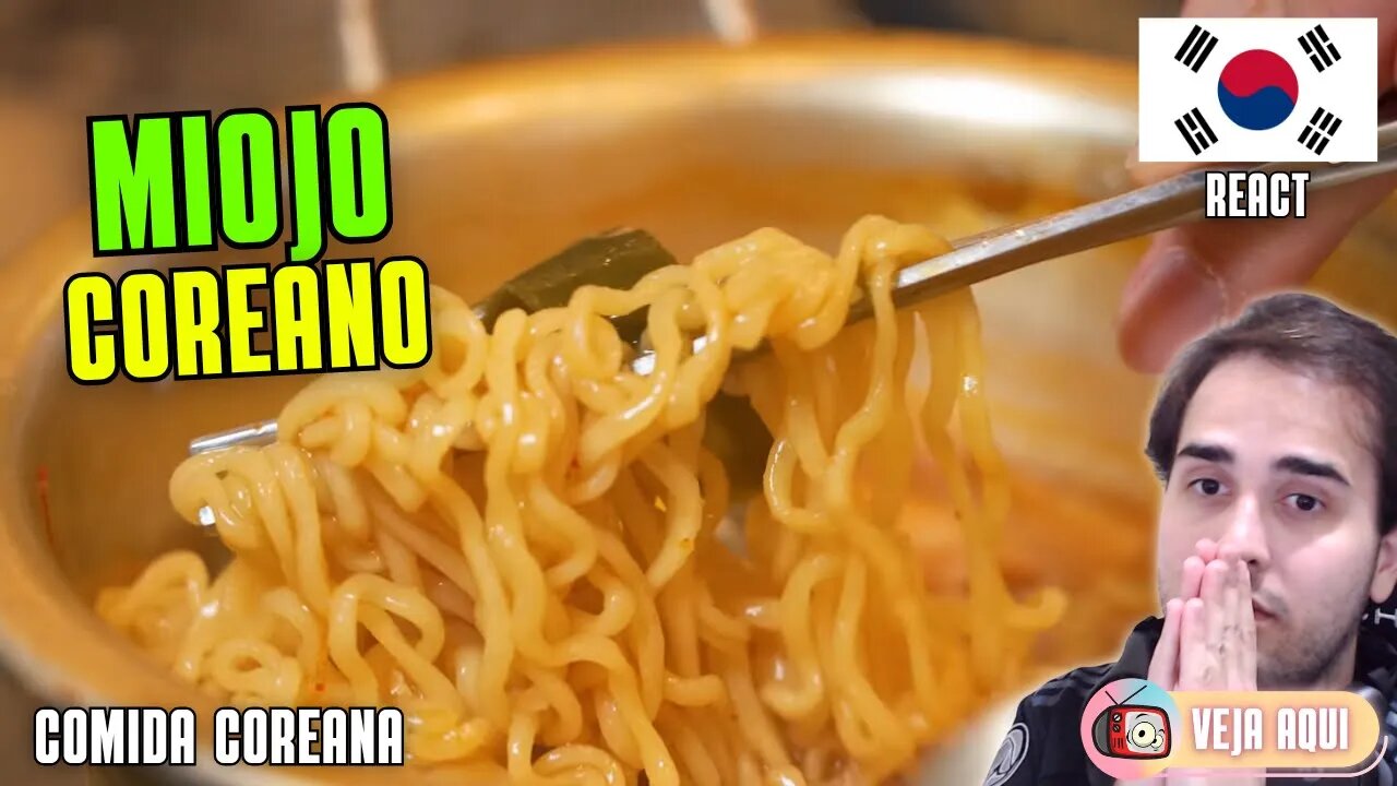 MIOJO COREANO APIMENTADO! Reagindo a COMIDAS DE RUA COREANAS | Veja Aqui Reacts