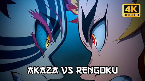 Demon slayer Rengoku vs Akaza Anime battle 🔥