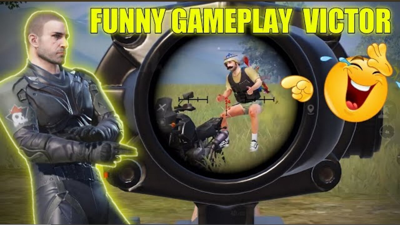 VICTOR FUNNY GAMEPLAY IN BGMI 😂 | VICTOR 1v4 CLUTCH BGMI