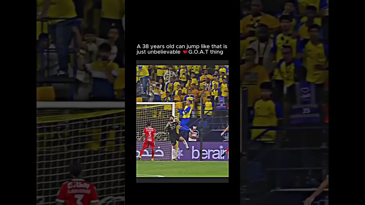Ronaldo's athleticism is insane 🐐