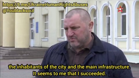 The mayor of liberated Kupyansk explains why he took the side of the people and Russia